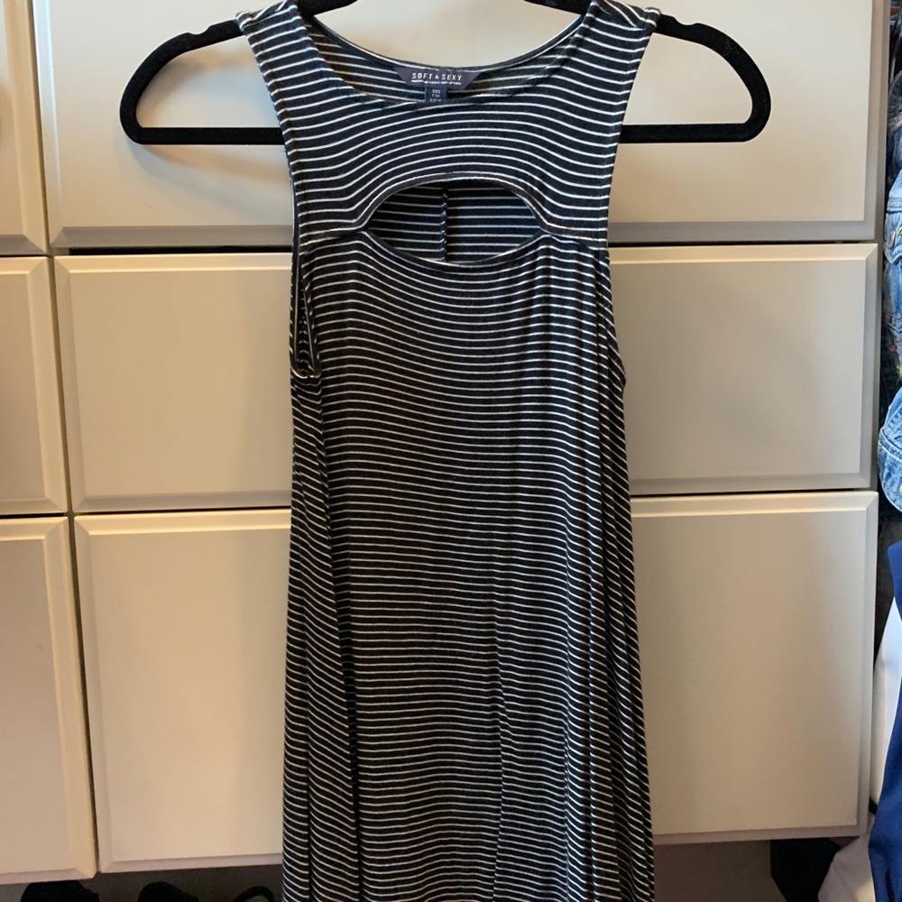 American Eagle Striped Babydoll Dress